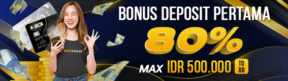 WELCOME BONUS DEPOSIT PERTAMA 80% (MAX 500.000)