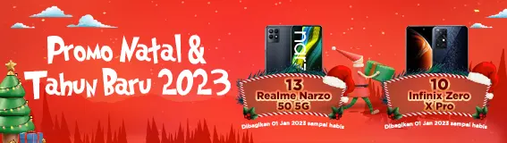 Promo Natal & Tahun Baru 2023 Berhadiah 23 Unit Handphone.
