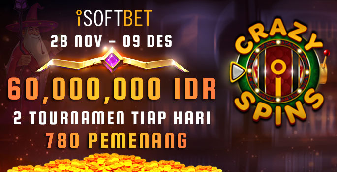 iSoftbet Crazy Spin 60,000,000 IDR